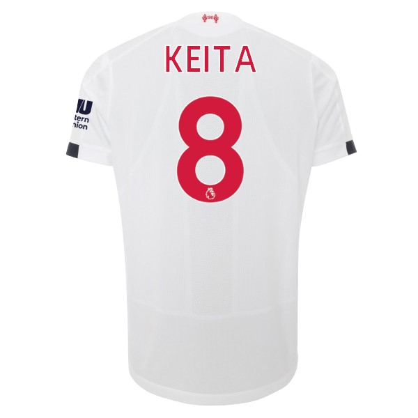 Camiseta Liverpool NO.8 Keita Segunda equipo 2019-20 Blanco